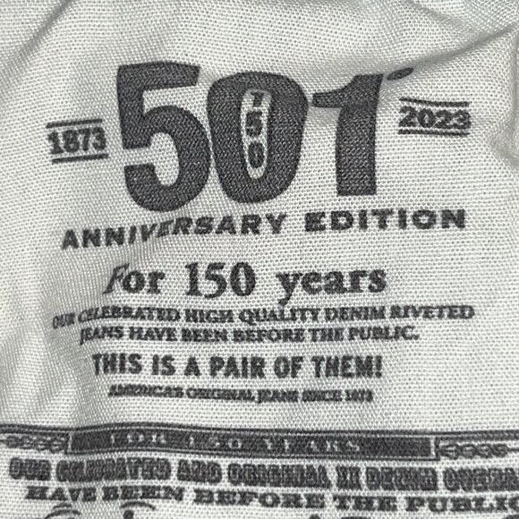 Levi's 501 - 150th Anniversary Jeans - Distressed - Size W29 L32 - Excel. Cond. - Picture 13 of 16